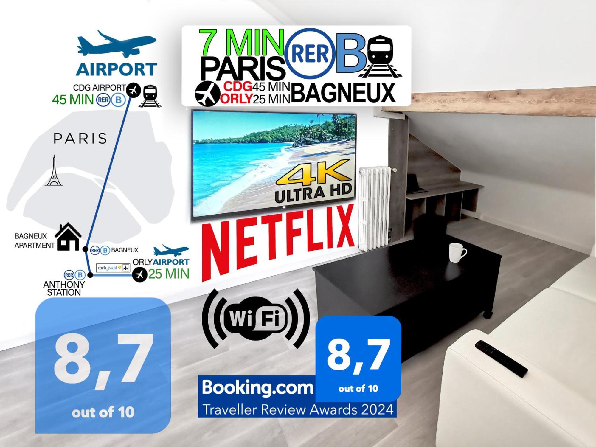 Bagneux Paris Confort Netflix Rer B Exterior photo